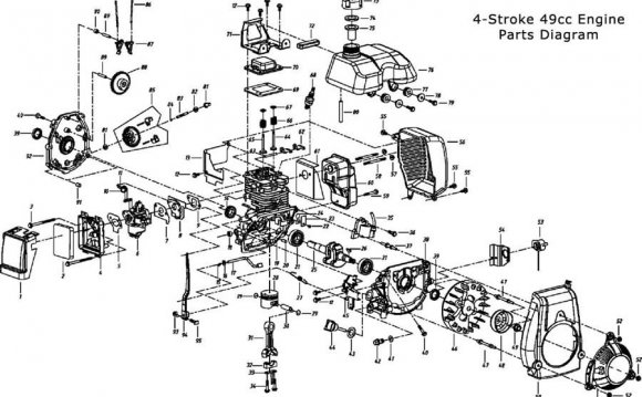 49cc 4-Stroke Engine Parts
