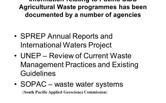 SPREP Annual Reports and