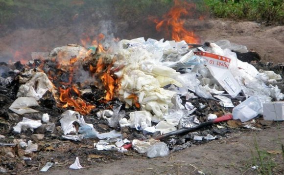 Open burning of rubbish and