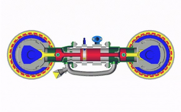 Animated four stroke engine
