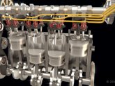 4 stroke IC engine animation