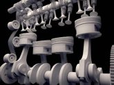 Animation of 4 stroke engine