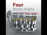 Animation of four stroke engine