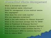 Biomedical Waste Management