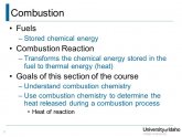 Energy combustion