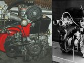 Four strokes of a four stroke engine