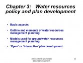 Resources Management Planning
