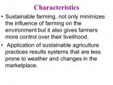 Sustainable Agricultural