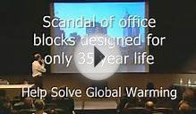 40% energy = buildings: offices waste energy global warming