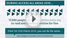 Access All Areas of Palgrave Macmillan Journals