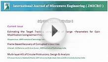 International Journal of Microwave Engineering (JMICRO)