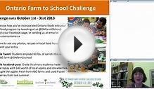 Ontario Farm to School Challenge Webinar: Getting ready