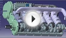 Opposed piston 2 stroke diesel engine animation (Junkers